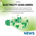 Electricity goes green